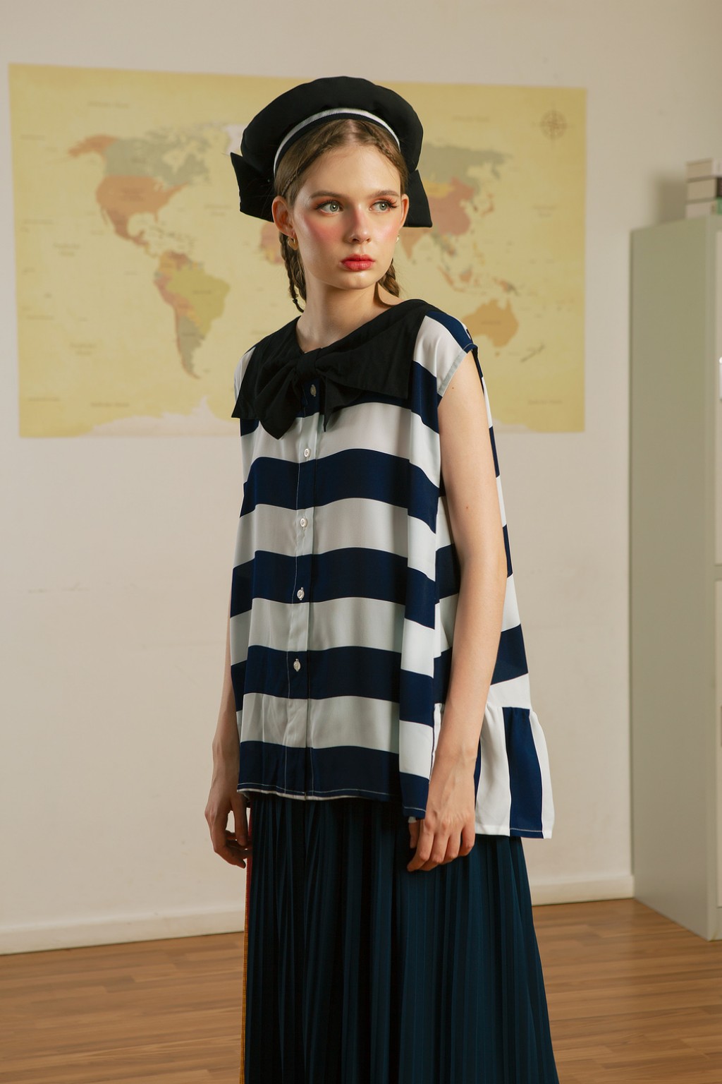 SAILOR TOP BLUE STRIPES 